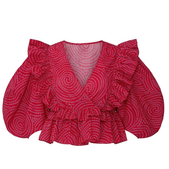 RHODE Short Sleeve Elodie Top - L - Picture 5 of 8